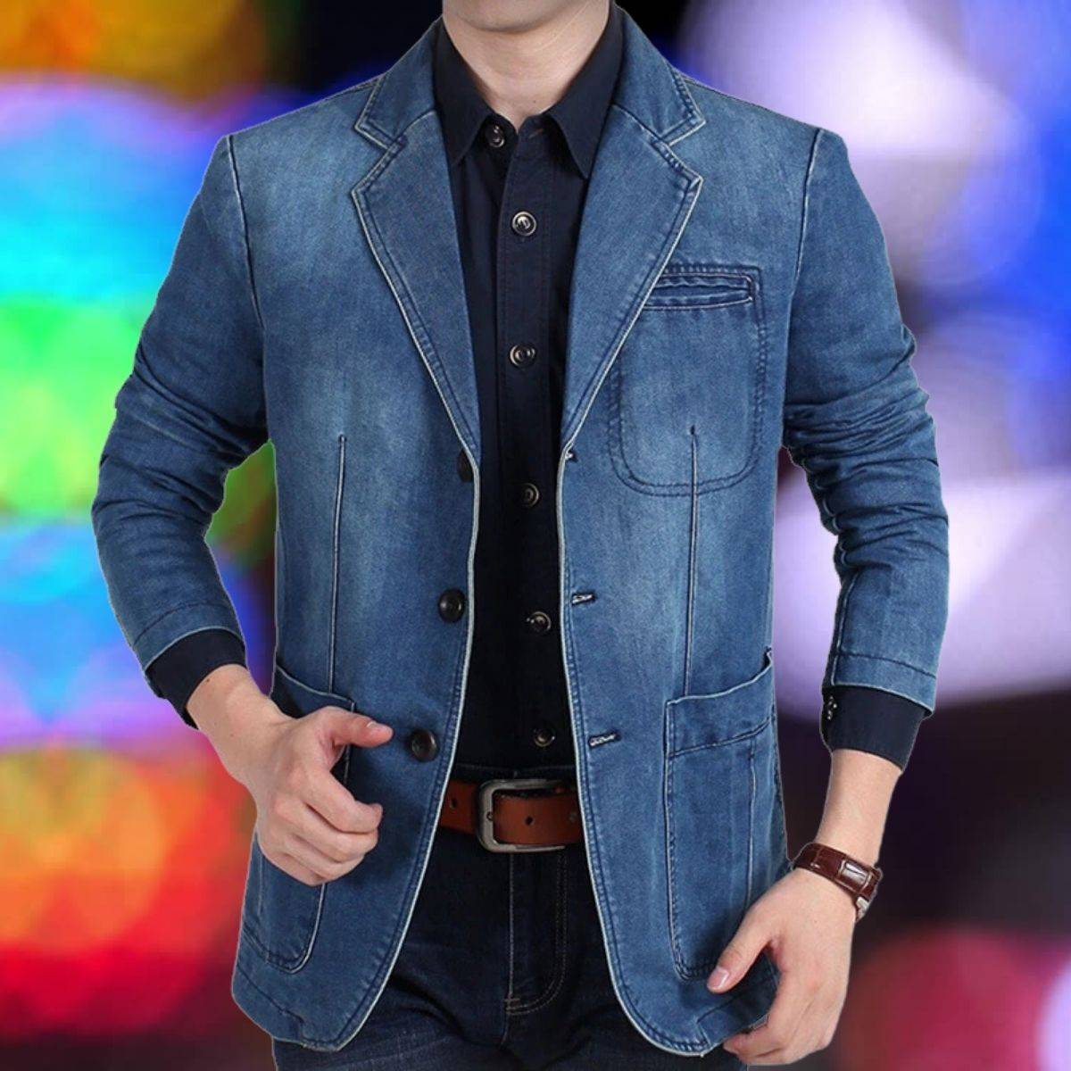 Casual Denim Blazers Jacket for a stylish look3