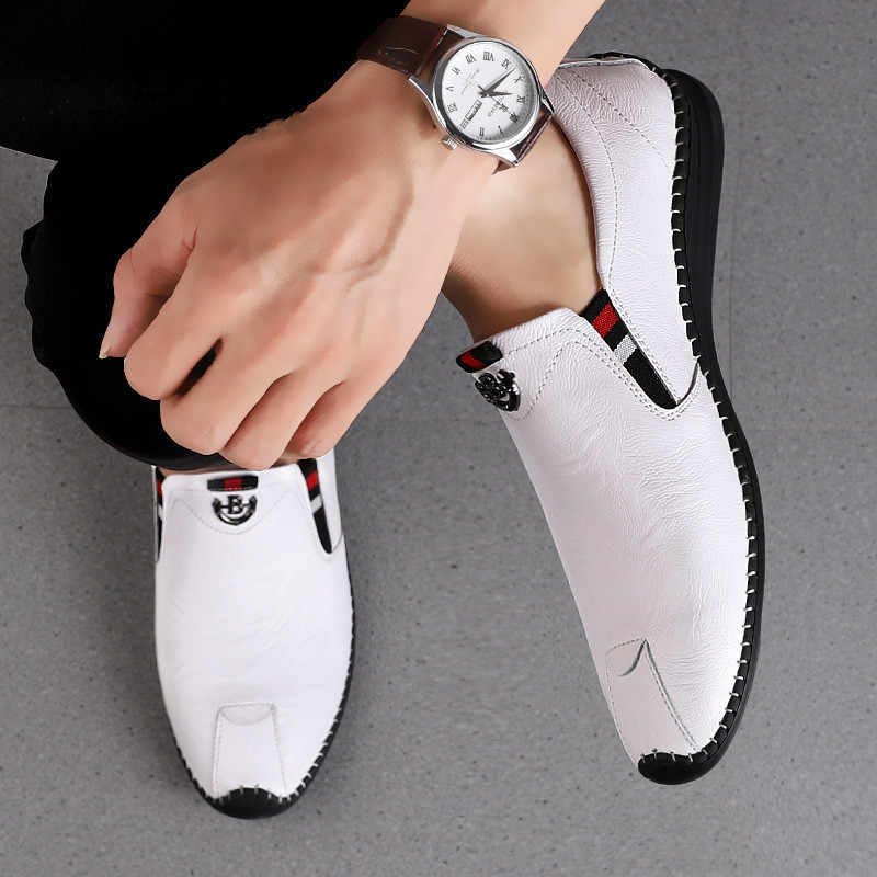 Leather Men's Flat Loafers
