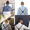 Adjustable X-Back Men&#39;s Suspenders with Durable Shirt Clips2