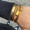 3Pcs luxury stainless steel bracelet set0
