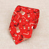 Casual Christmas print neck tie with festive patterns2