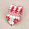 Casual Christmas print neck tie with festive patterns5