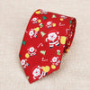 Casual Christmas print neck tie with festive patterns3