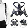 Adjustable X-Back Men&#39;s Suspenders with Durable Shirt Clips1
