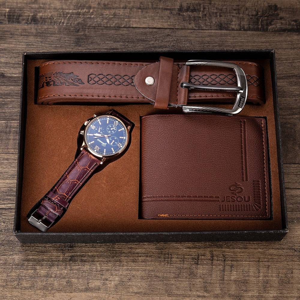 Men's Leather Accessories Gift Sets