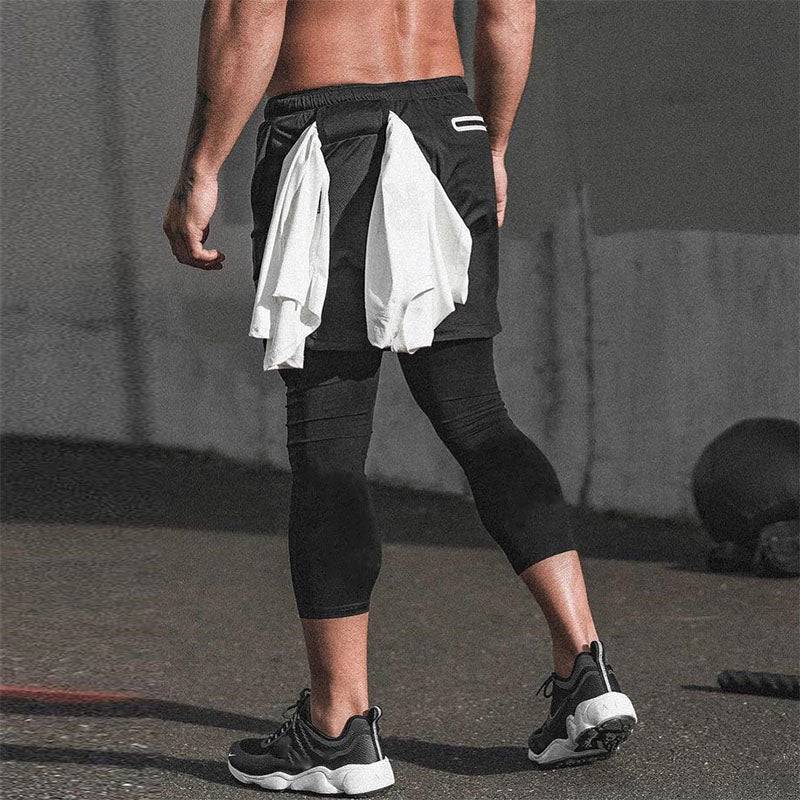 Versatile 2 in 1 men's fitness pants for workout and running3