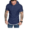 Casual Hooded Short Sleeve Top