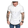Casual Hooded Short Sleeve Top