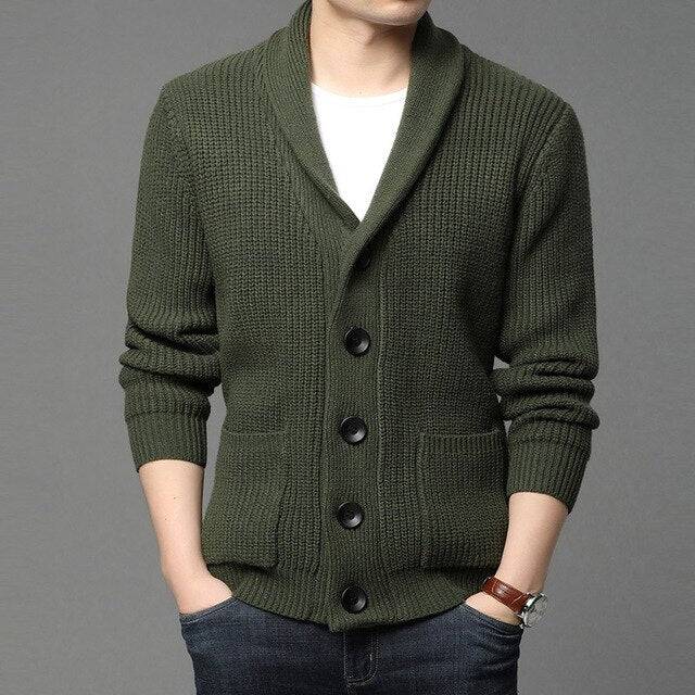 Wool Knit Sweater Jacket