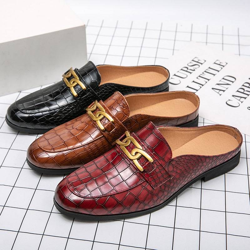 Casual leather half shoes for men5