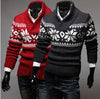 Men&#39;s slim O-Neck pullover sweater in streetwear style0