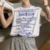 DANCE CLUB Text Printed Tank Top
