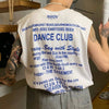 DANCE CLUB Text Printed Tank Top