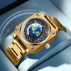 Men&#39;s fashion assortment including clothing, jackets, suits, shorts, shoes, big watches, oversized zip hoodies, and streetwear with The Universe Watch6