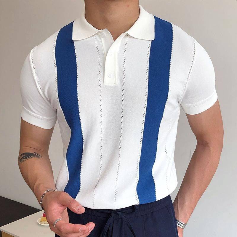 Business Knit Polo Shirt for professional attire8