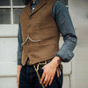 Men&#39;s Suit Wool Tweed Vest