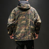Men&#39;s Camouflage Reversible Windbreaker with oversized zip hoodie and streetwear fashion5