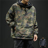 Men&#39;s Camouflage Reversible Windbreaker with oversized zip hoodie and streetwear fashion3