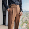 Vintage Slim Fit Suit Pants