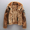 Air Force Velvet Leather Jacket4