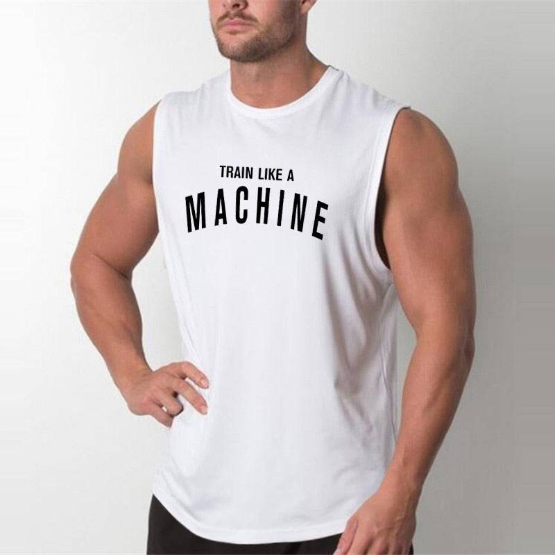 'Train Like A Machine' Gym Tank Top