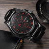 Men&#39;s Leather Strap Quartz Watch
