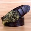 Vintage Eagle Head Leather Belt
