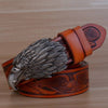 Vintage Eagle Head Leather Belt