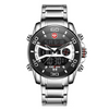 Men&#39;s fashion assortment including clothing, jackets, suits, shorts, shoes, big watches, oversized zip hoodies, and streetwear with a Chronograph LED Sports Watch7