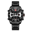 Men&#39;s fashion assortment including clothing, jackets, suits, shorts, shoes, big watches, oversized zip hoodies, and streetwear with a Chronograph LED Sports Watch8