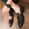 Men&#39;s Tassel Bi-texture Loafers