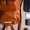 Men&#39;s Leather Foldable Backpack