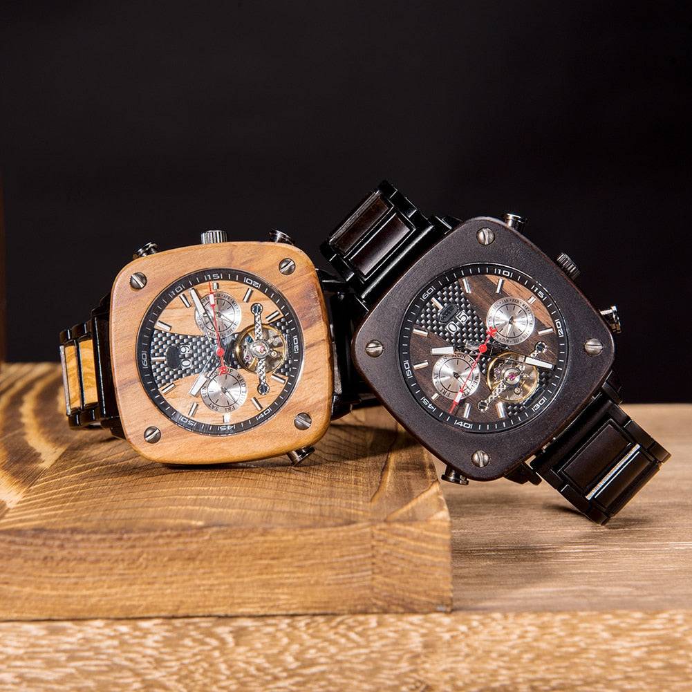 Men's Automatic Wooden Watch
