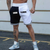 Leisure Patchwork Fitness Shorts