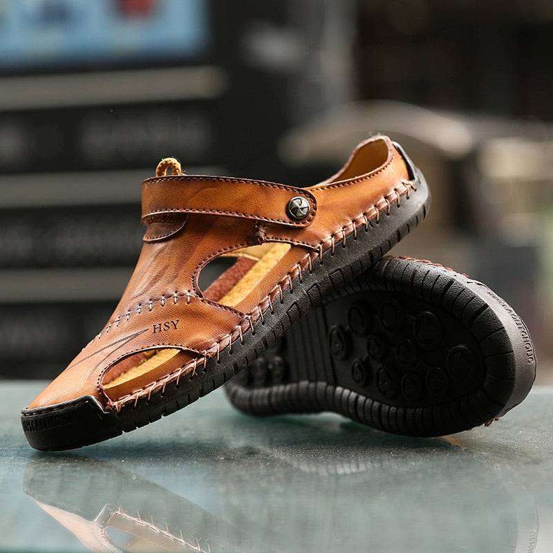 Non-Slip Soft Leather Sandals