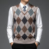 Men&#39;s Argyle Knitted Wool Vest