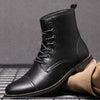 PU Leather Pointed Boots