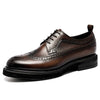 Brogue Carved Leather Shoes
