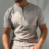 Vintage O-Neck Zipper Shirt