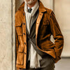 Men&#39;s Vintage Buttoned Jacket