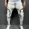 Leisure men&#39;s jogging sweatpants with oversized zip hoodie and big watch for streetwear fashion2