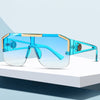Metal Hinge Style Shield Sunglasses