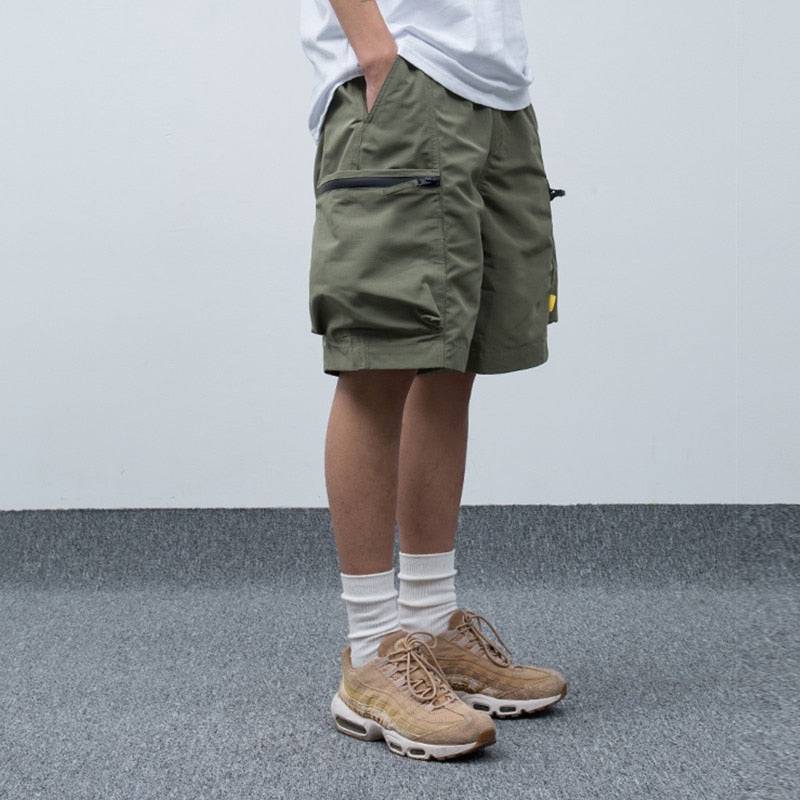 Men's Zipper Pocket Loose Shorts