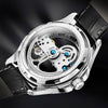 Men&#39;s Leather Mechanical Wristwatch