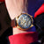 Men's Leather Mechanical Wristwatch