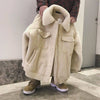 Men&#39;s fashion streetwear with thickened cotton coat jacket, oversized zip hoodie, and big watches2