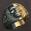 Two Colors Gothic Skull Ring