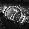 Men&#39;s fashion assortment including clothing, jackets, suits, shorts, shoes, big watches, oversized zip hoodies, and streetwear with a Chronograph LED Sports Watch1