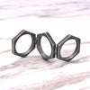 Versatile 3-in-1 Hexagon Stainless Steel Fashion Ring with men&#39;s streetwear including jackets, suits, shorts, shoes, big watches, and oversized zip hoodies5