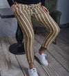 Striped Printed Slim Fit Pants